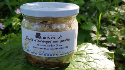 Sauté d’escargots aux girolles et crème de vin jaune - 280g