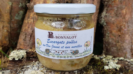 Escargots poêlés au vin jaune et aux morilles - 280g